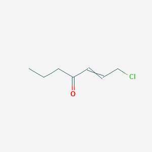 molecular formula C7H11ClO B14600629 1-Chlorohept-2-EN-4-one CAS No. 61170-83-0