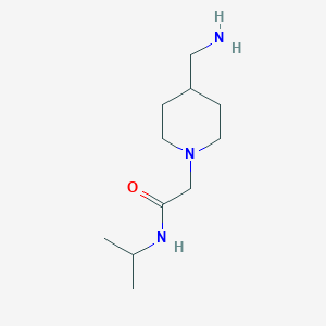 2-[4-(Aminomethyl)piperidin-1-yl]-n-(propan-2-yl)acetamide