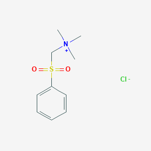 molecular formula C10H16ClNO2S B14600646 Methanaminium, N,N,N-trimethyl-1-(phenylsulfonyl)-, chloride CAS No. 60595-13-3