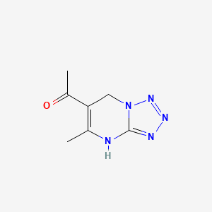 1-{5-methyl-4H,7H-[1,2,3,4]tetrazolo[1,5-a]pyrimidin-6-yl}ethan-1-one