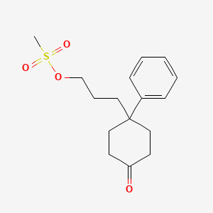 3-(4-Oxo-1-phenylcyclohexyl)propyl methanesulfonate