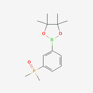 molecular formula C14H22BO3P B1460069 二甲基(3-(4,4,5,5-四甲基-1,3,2-二氧杂硼烷-2-基)苯基)氧化膦 CAS No. 2093110-21-3