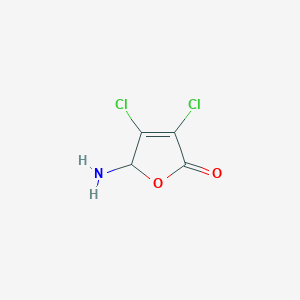 molecular formula C4H3Cl2NO2 B14600710 5-Amino-3,4-dichlorofuran-2(5H)-one CAS No. 60696-35-7