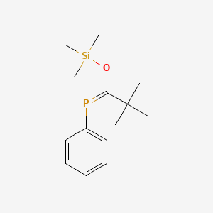 molecular formula C14H23OPSi B14600713 (E)-{2,2-Dimethyl-1-[(trimethylsilyl)oxy]propylidene}(phenyl)phosphane CAS No. 60820-29-3