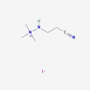 molecular formula C6H14IN3 B14600718 Hydrazinium, 2-(2-cyanoethyl)-1,1,1-trimethyl-, iodide CAS No. 59513-96-1