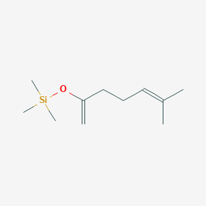 molecular formula C11H22OSi B14600743 Trimethyl[(6-methylhepta-1,5-dien-2-YL)oxy]silane CAS No. 59058-13-8