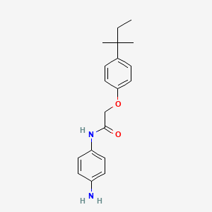 molecular formula C19H24N2O2 B1460076 N-(4-Aminophenyl)-2-[4-(tert-pentyl)phenoxy]-acetamide CAS No. 94437-31-7