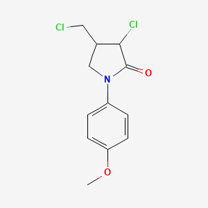 3-Chloro-4-(chloromethyl)-1-(4-methoxyphenyl)pyrrolidin-2-one