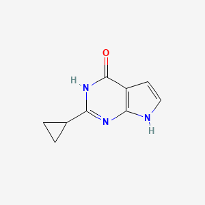 2-cyclopropyl-7H-pyrrolo[2,3-d]pyrimidin-4-ol