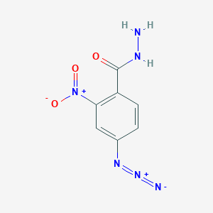 molecular formula C7H6N6O3 B14600817 4-Azido-2-nitrobenzohydrazide CAS No. 60142-13-4