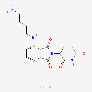 molecular formula C17H21ClN4O4 B1460082 4-[(4-氨基丁基)氨基]-2-(2,6-二氧代哌啶-3-基)异吲哚啉-1,3-二酮 HCl CAS No. 2162120-73-0