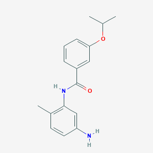 molecular formula C17H20N2O2 B1460083 N-(5-Amino-2-methylphenyl)-3-isopropoxybenzamide CAS No. 1020054-97-0
