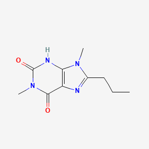 molecular formula C10H14N4O2 B14600849 1,9-Dimethyl-8-propyl-3,9-dihydro-purine-2,6-dione CAS No. 61080-29-3