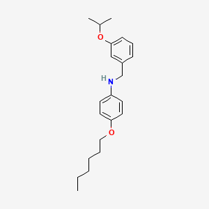 4-(Hexyloxy)-N-(3-isopropoxybenzyl)aniline