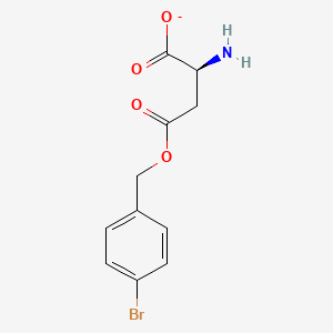 (2S)-2-amino-4-[(4-bromophenyl)methoxy]-4-oxobutanoate