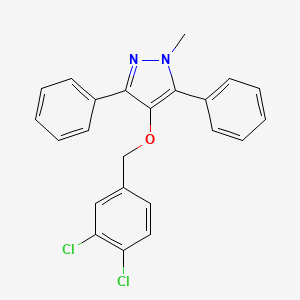 4-[(3,4-Dichlorophenyl)methoxy]-1-methyl-3,5-diphenyl-1H-pyrazole