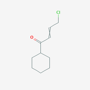 molecular formula C10H15ClO B14600883 4-Chloro-1-cyclohexylbut-2-en-1-one CAS No. 61170-86-3