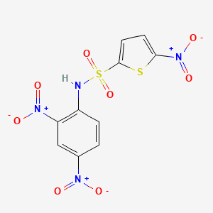 molecular formula C10H6N4O8S2 B14600889 N-(2,4-Dinitrophenyl)-5-nitrothiophene-2-sulfonamide CAS No. 61072-81-9