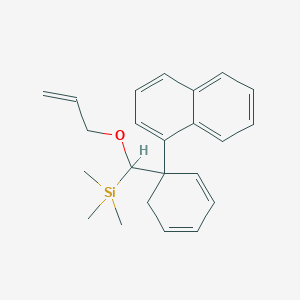 Trimethyl{[1-(naphthalen-1-yl)cyclohexa-2,4-dien-1-yl][(prop-2-en-1-yl)oxy]methyl}silane