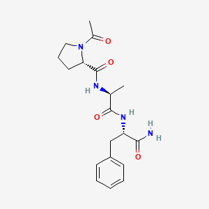 molecular formula C19H26N4O4 B14600896 1-Acetyl-L-prolyl-L-alanyl-L-phenylalaninamide CAS No. 60240-14-4