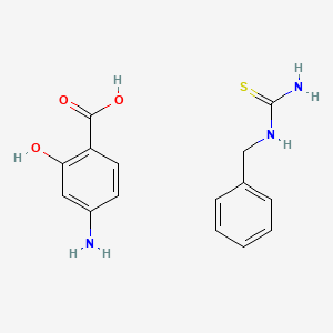 4-Amino-2-hydroxybenzoic acid;benzylthiourea