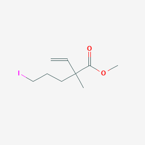 molecular formula C9H15IO2 B14600931 Methyl 2-ethenyl-5-iodo-2-methylpentanoate CAS No. 59057-09-9