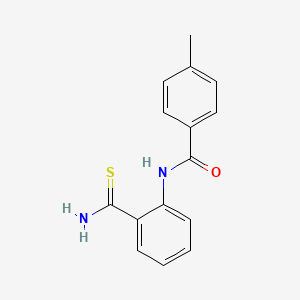 molecular formula C15H14N2OS B14600941 N-(2-Carbamothioylphenyl)-4-methylbenzamide CAS No. 59525-07-4