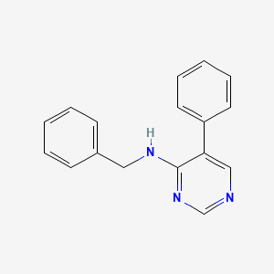 molecular formula C17H15N3 B14600954 N-Benzyl-5-phenyl-pyrimidin-4-amine CAS No. 60122-84-1