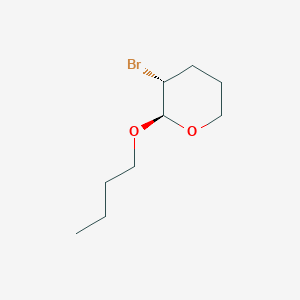 molecular formula C9H17BrO2 B14600961 (2R,3R)-3-Bromo-2-butoxyoxane CAS No. 61092-42-0