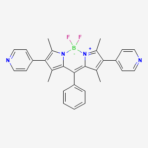 molecular formula C29H25BF2N4 B1460097 5,5-二氟-1,3,7,9-四甲基-10-苯基-2,8-二(吡啶-4-基)-5H-二吡咯并[1,2-c:2',1'-f][1,3,2]二氮杂硼环-4-鎓-5-uide CAS No. 1337979-86-8