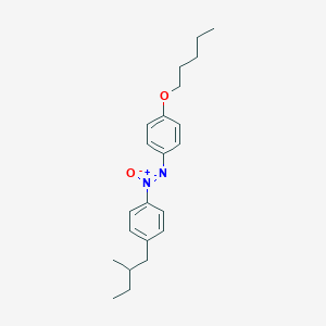 molecular formula C22H30N2O2 B14600977 1-(2-Methylbutyl)-4-{(Z)-[4-(pentyloxy)phenyl]-NNO-azoxy}benzene CAS No. 60692-68-4