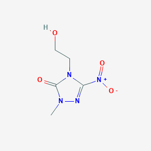 4-(2-Hydroxyethyl)-2-methyl-5-nitro-2,4-dihydro-3H-1,2,4-triazol-3-one