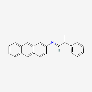 molecular formula C23H19N B14601011 (1E)-N-(Anthracen-2-yl)-2-phenylpropan-1-imine CAS No. 61185-85-1