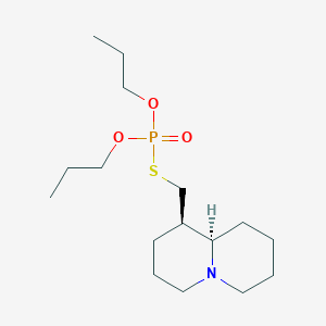 (1R,9aR)-1-(dipropoxyphosphorylsulfanylmethyl)-2,3,4,6,7,8,9,9a-octahydro-1H-quinolizine