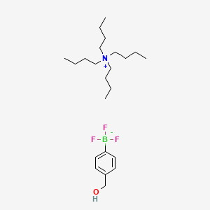 molecular formula C23H43BF3NO B1460103 四丁基氮鎓；三氟-[4-(羟甲基)苯基]硼烷化物 CAS No. 906007-25-8
