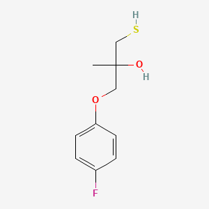 1-(4-Fluorophenoxy)-2-methyl-3-sulfanylpropan-2-ol