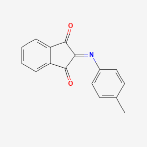 molecular formula C16H11NO2 B14601044 2-[(4-Methylphenyl)imino]-1H-indene-1,3(2H)-dione CAS No. 60016-96-8