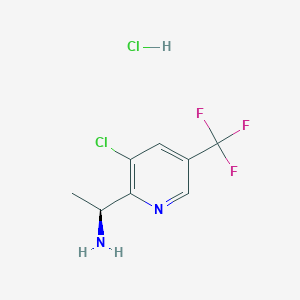B1460106 (S)-1-(3-Chloro-5-(trifluoromethyl)pyridin-2-yl)ethan-1-amine hydrochloride CAS No. 1259710-21-8