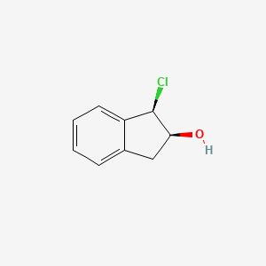 molecular formula C9H9ClO B14601064 (1R,2S)-1-chloro-2,3-dihydro-1H-inden-2-ol CAS No. 61221-44-1