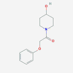B1460107 1-(4-Hydroxypiperidin-1-yl)-2-phenoxyethan-1-one CAS No. 1082928-74-2