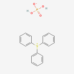 molecular formula C18H17O4PS B14601072 Triphenylsulfanium dihydrogen phosphate CAS No. 59487-06-8