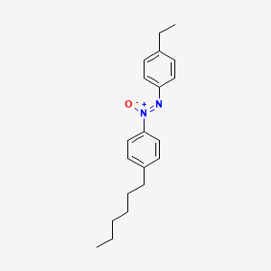 molecular formula C20H26N2O B14601078 1-Ethyl-4-[(Z)-(4-hexylphenyl)-ONN-azoxy]benzene CAS No. 58391-84-7