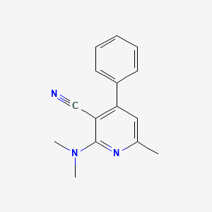 3-Pyridinecarbonitrile, 2-(dimethylamino)-6-methyl-4-phenyl-