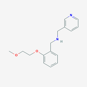 molecular formula C16H20N2O2 B1460110 N-[2-(2-甲氧基乙氧基)苄基]-N-(3-吡啶基甲基)胺 CAS No. 1040685-86-6