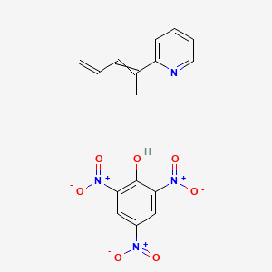 molecular formula C16H14N4O7 B14601107 2-Penta-2,4-dien-2-ylpyridine;2,4,6-trinitrophenol CAS No. 60499-20-9