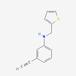 molecular formula C13H11NS B1460112 3-乙炔基-N-(噻吩-2-基甲基)苯胺 CAS No. 1019586-19-6