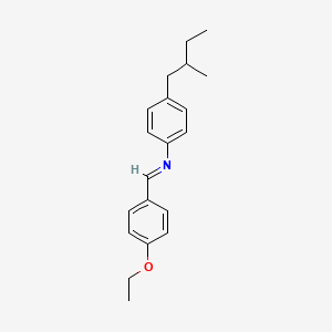 (E)-1-(4-Ethoxyphenyl)-N-[4-(2-methylbutyl)phenyl]methanimine