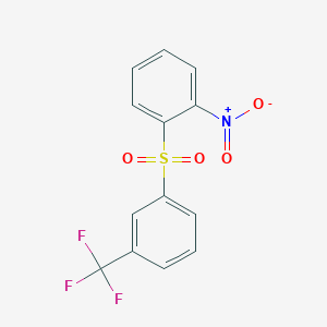 1-Nitro-2-[3-(trifluoromethyl)benzene-1-sulfonyl]benzene