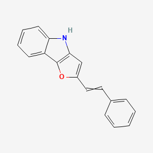 2-(2-Phenylethenyl)-4H-furo[3,2-B]indole