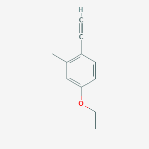 molecular formula C11H12O B1460120 4-Ethoxy-1-ethynyl-2-methylbenzene CAS No. 2228829-31-8